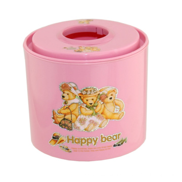 Cartoon gedruckt Kunststoff rosa Tissue Box